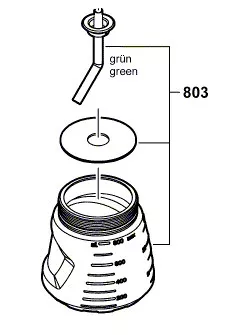 Réservoir à peinture 800 ml pour BOSCH PFS